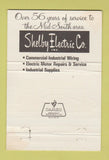 Matchbook Cover - Shelby Electric Memphis TN  40 Strike