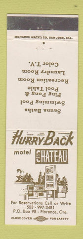 Matchbook Cover - Motel Chateau Florence OR