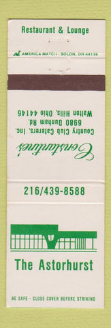 Matchbook Cover - Astorhurst Constantine's Walton Hills OH WEAR