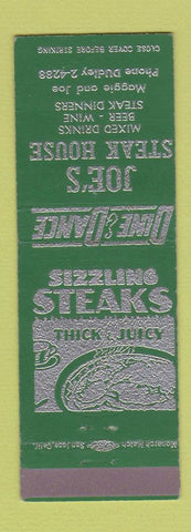 Matchbook Cover - Joe's Steak House