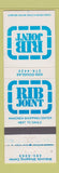 Matchbook Cover - Rib Joint