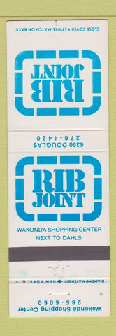 Matchbook Cover - Rib Joint