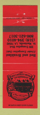 Matchbook Cover - Old Castillo Hotel St Martinville LA
