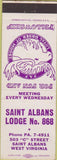 Matchbook Cover - Matchbook Cover Moose Lodge Saint Albans WV