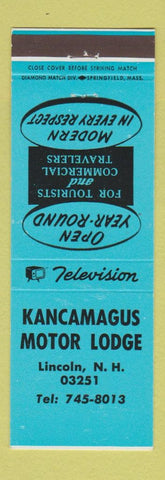 Matchbook Cover - Kancamagus Motor Lodge Lincoln NH