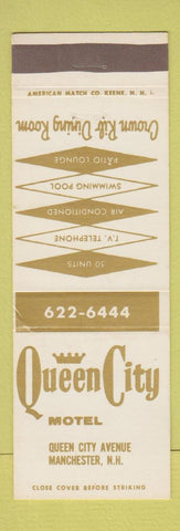 Matchbook Cover - Queen City Motel Manchester NH