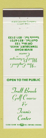 Matchbook Cover - Trull Brook Golf Course Tennis Tewksbury MA