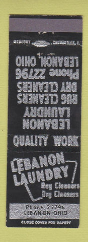Matchbook Cover - Lebanon Laundry Lebanon OH