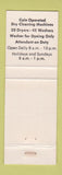 Matchbook Cover - Hilldale Cleaners Haverhill MA