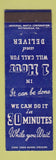 Matchbook Cover - 30 Minute Cleaners Pittsburgh PA