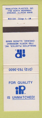 Matchbook Cover - Inhalation Plastics Chicago IL WEAR