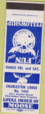 Matchbook Cover - Matchbook Cover Moose Lodge Charleston WV