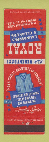Matchbook Cover - Royal Laundry Cleaners Minneapolis MN