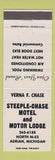 Matchbook Cover - Steeple Chase Motel Motor Lodge Adrian MI