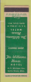 Matchbook Cover - The Williams Hotel Battle Creek MI