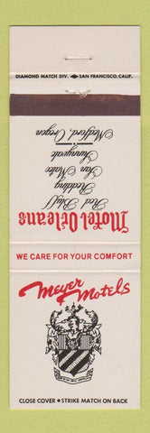 Matchbook Cover - Motel Orleans Meyer Hotels Medford OR