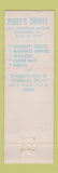 Matchbook Cover - Peggy's Shoppe Richmond VA maternity clothes
