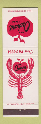 Matchbook Cover - Orchard Inn Towson MD