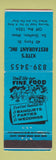 Matchbook Cover - Kite's Restaurant South Grafton MA