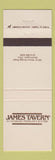 Matchbook Cover - James Tavern Restaurant Worthington OH
