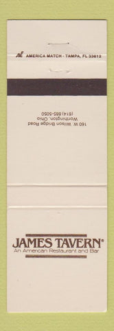 Matchbook Cover - James Tavern Restaurant Worthington OH