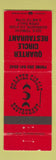 Matchbook Cover - Quarter Circle Restaurant Gunnison Colorado