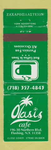 Matchbook Cover - Oasis Cafe Flushing NY WEAR