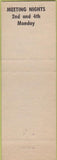 Matchbook Cover - Matchbook Cover Moose Lodge Mount Morris IL