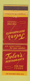 Matchbook Cover - Tyler's Restaurants Miami? FL WEAR