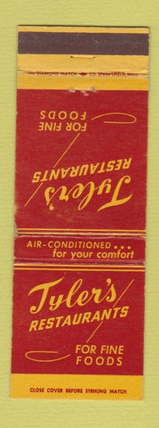 Matchbook Cover - Tyler's Restaurants Miami? FL WEAR