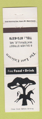 Matchbook Cover - The Last Unicorn Waterville ME