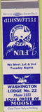 Matchbook Cover - Matchbook Cover Moose Lodge Washington PA