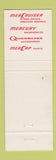 Matchbook Cover - Hank's Place Marina Mercury Boat Motors Portage Lake