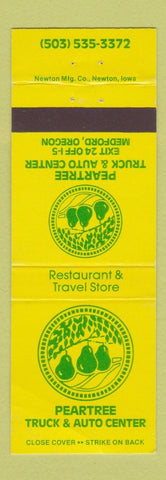 Matchbook Cover - Peartree Truck Auto Center Medford OR WORN