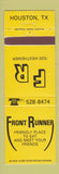 Matchbook Cover - Front Runner Restaurant Houston TX