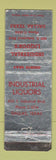 Matchbook Cover - Industrial Liquors Dallas TX WORN