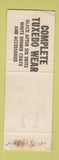 Matchbook Cover - Master Cleaners Hays KS Alphonse Ruder WEAR