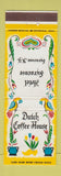 Matchbook Cover - Hotel Syracuse NY Dutch Coffee House