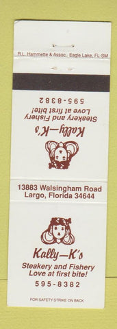 Matchbook Cover - Kally K's Steak Largo FL