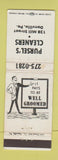 Matchbook Cover - Pursel's Cleaners Danville PA WEAR