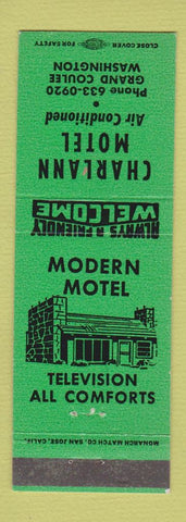 Matchbook Cover - Charlann Motel Grand Coulee WA
