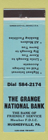Matchbook Cover - Grange National Bank Hughesville PA