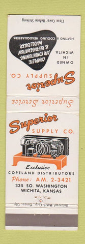 Matchbook Cover - Superior Supply Refrigeration Wichita KS