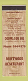 Matchbook Cover - Driftwood Restaurant Tyrone PA