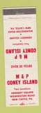 Matchbook Cover - M&P Coney Island New Castle PA