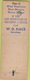 Matchbook Cover - Matchbook Cover Moose Lodge Beckley WV