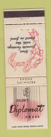 Matchbook Cover - Dillon's Diplomat Omaha NE WEAR