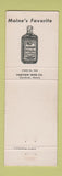 Matchbook Cover - California Leader Wines Gardiner ME Fairview