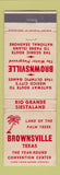 Matchbook Cover - Brownsville TX Tourism WEAR