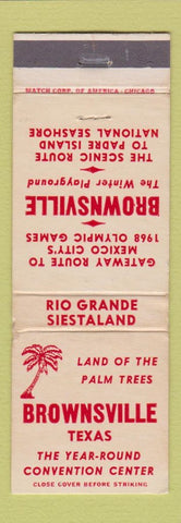 Matchbook Cover - Brownsville TX Tourism WEAR